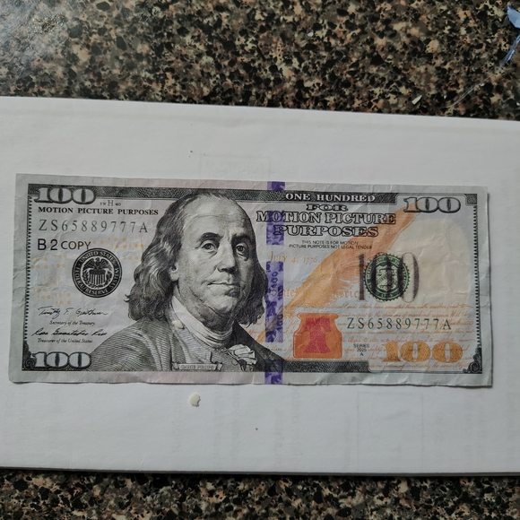 Other - Artistic Home Decor Piece Featuring Currency Design